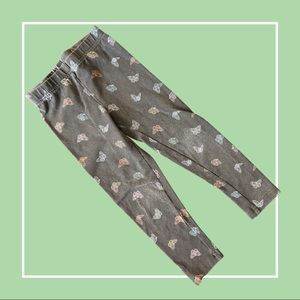 Gray Butterfly Leggings—5A